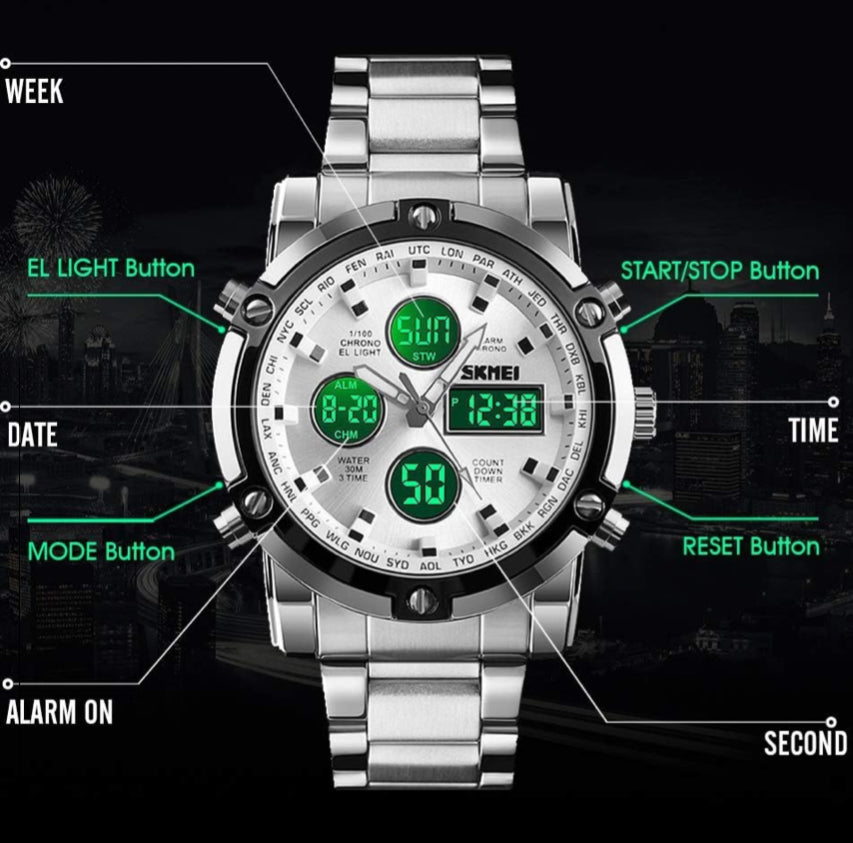Skemie Men’s Digital Waterproof Watch