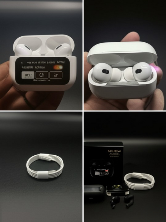 A9 Pro Digital Display Case Airpods / Anc/enc Touch Screen Wireless Earbuds | A9 Pro Airpods